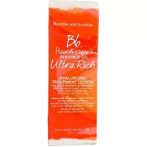 Bumble & Bumble Invisible Oil Ultra Rich Hyaluronic Treatment Lotion NWT